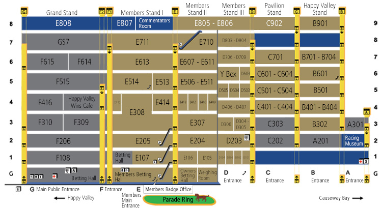 Happy Valley Racecourse Floor Plan