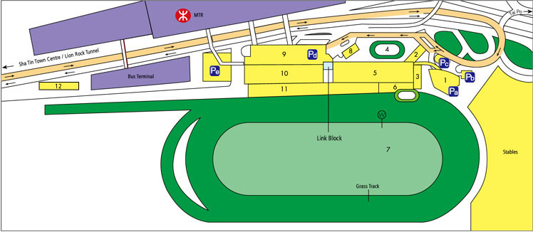 Sha Tin Racecourse Route Map