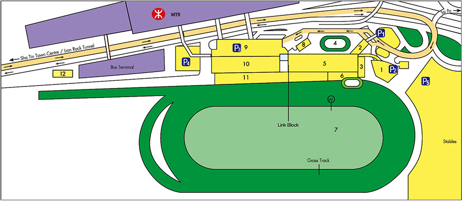 Sha Tin Racecourse Route Map